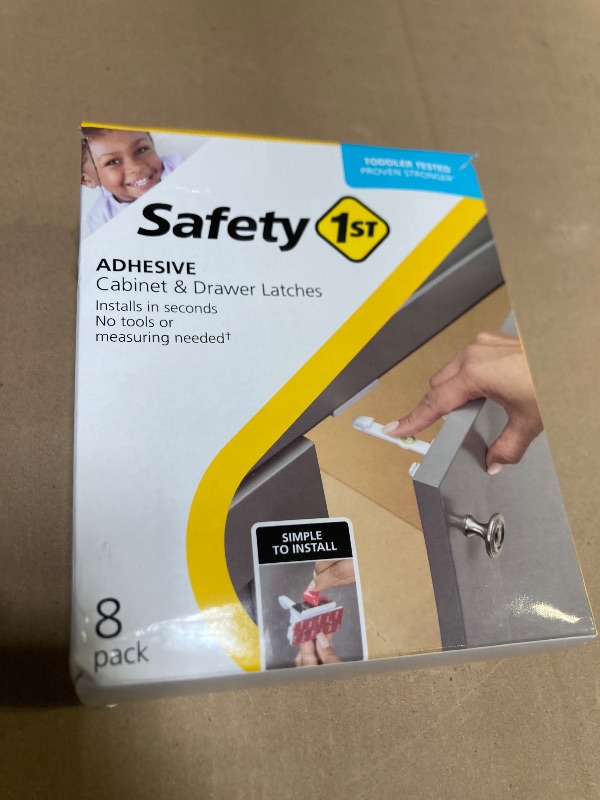 Photo 1 of Safety 1st Adhesive Cabinet 8 Piece Latch, White
