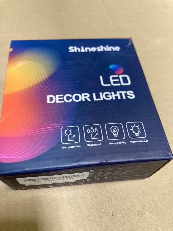 Photo 1 of shineshine 50ft Rope Lights Indoor, 300LED String Lights Outdoor Waterproof 8 Modes Clear Tube Lights for Outside (Multicolor, White, HG-29V327