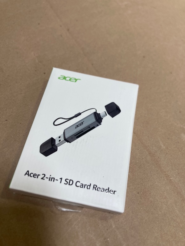 Photo 1 of acer SD Card Reader USB C, Dual Slots USB 3.0 Type C to Micro SD Card Adapter, Memory Card Reader for MicroSD, SDHC, SDXC, Compatible with Laptop, PC, iPhone16/15, MacBook Pro/Air, iPad Pro, Android