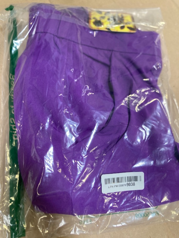 Photo 1 of Size XL--Hybrid & Company Women's High Waisted Straight Leg Suit Pants Business Work Casual Slacks Trousers P5324SLNW Purple XL