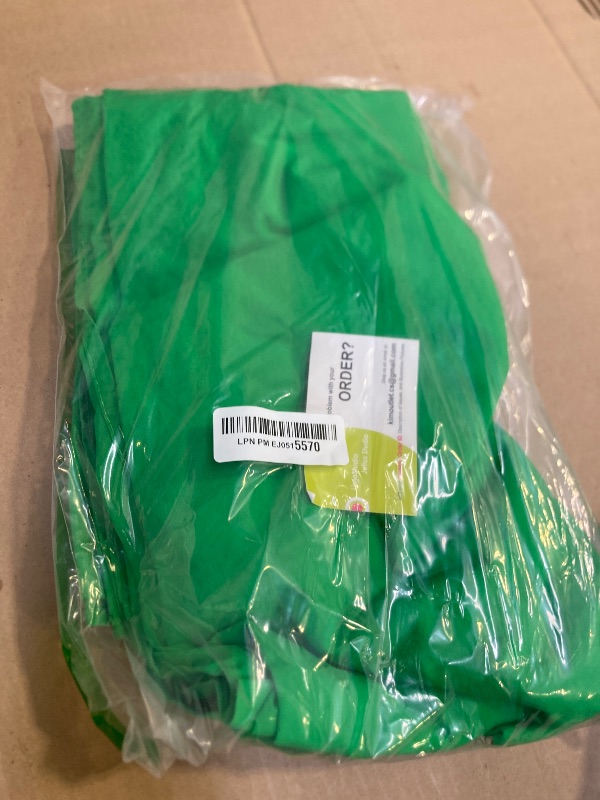 Photo 1 of LimoStudio 6 x 9 ft. (W x H) Green True Chromakey Color Backdrop Screen, Clean & Sharp Edge Chroma Key Effect, High Density > 200GSM, A+ Grade Fabric Material, 5 Ring Screen Holder Clips, AGG1338