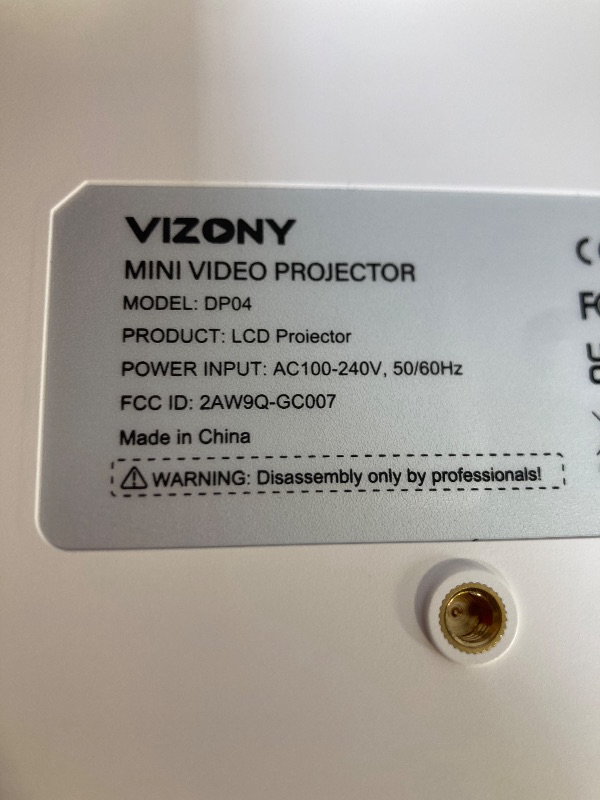 Photo 1 of VIZONY Mini Projector with WiFi and Bluetooth, 450ANSI 1080P FHD Home Movie Projector, Portable Outdoor Projector with 250" Display+Zoom, Compatible w/Phone//Laptop/TV Stick-Indoor&Outdoor