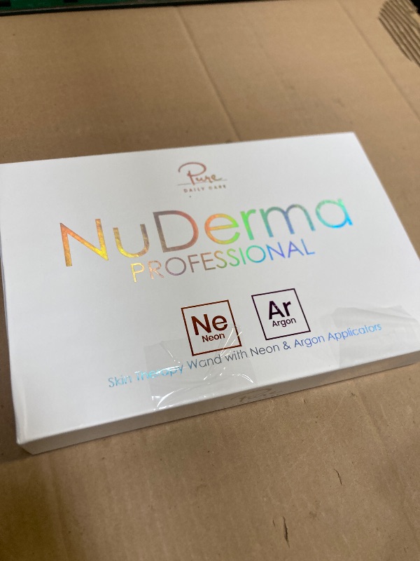 Photo 1 of NuDerma Professional Skin Therapy Wand - Portable Skin Therapy Machine with 6 Neon & Argon Wands – Boost Your Skin – Clear Firm & Tighten
