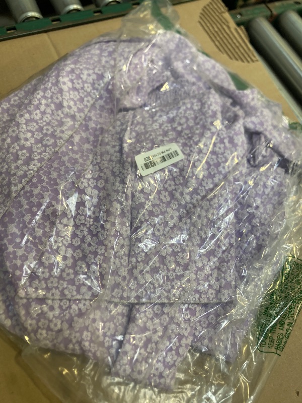 Photo 1 of Size M--Regency Dress for Women Empire Waist Floral Regency Era Costume Jane Austen Tea Party Victorian Ball Gown Purple M