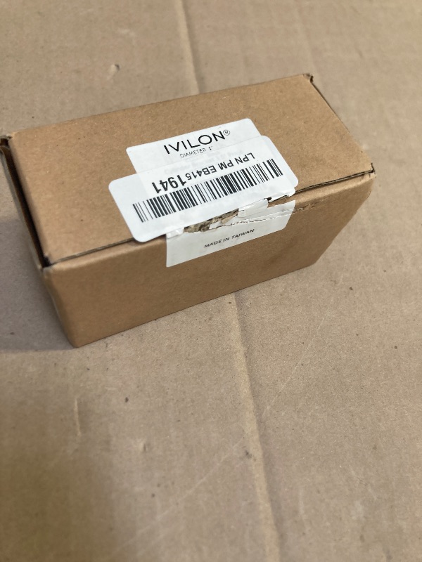 Photo 1 of Ivilon Ceiling or Wall Mount Curtain Rod Brackets Holders for Curtain Rods of 7/8 and 1 Inch Diameter. Set of 2. Color Black