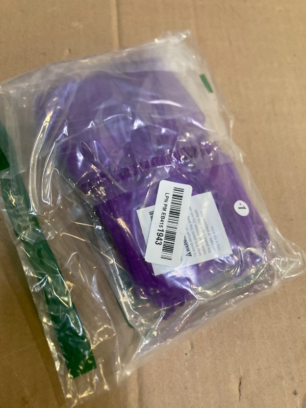 Photo 1 of YQL Organza Bags 3x4 Inch,100PCS Purple Mini Drawstring Organza Jewelry Pouches Wedding Party Valentine Gift Mesh Candy Bag