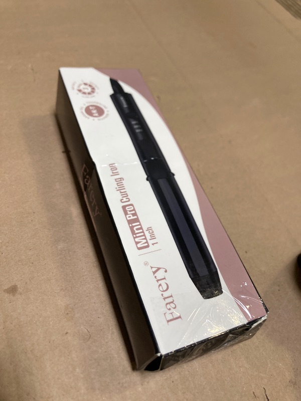 Photo 1 of FARERY Travel Curling Iron, 1 Inch Mini Curling Iron Travel Size with 3 Adjustable Temp, Ceramic Mini Hair Curler with Keratin&Argan Oil Infuse, Dual Voltage, Includes Storage Bag
