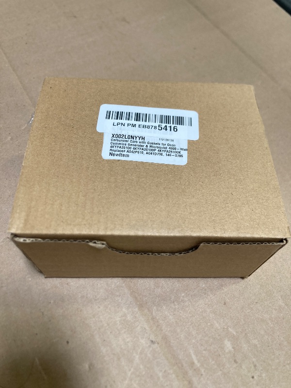 Photo 1 of Carburetor Carb with Gaskets for Onan Cummins Generator & Microquiet 4000-Watt 4KYFA26100 4KYFA26100P 4KYFA26100K Replace# A042P619, A041D736, 146-0785