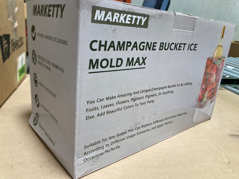 Photo 1 of 2 Pack Ice Mold Wine Bottle Chiller,DIY Acrylic Ice Bucket for Cocktail Bar Party Wedding Festival Halloween Chirstmas Holiday Champagne Wine Whisky Beer Drink for Any Theme or Season