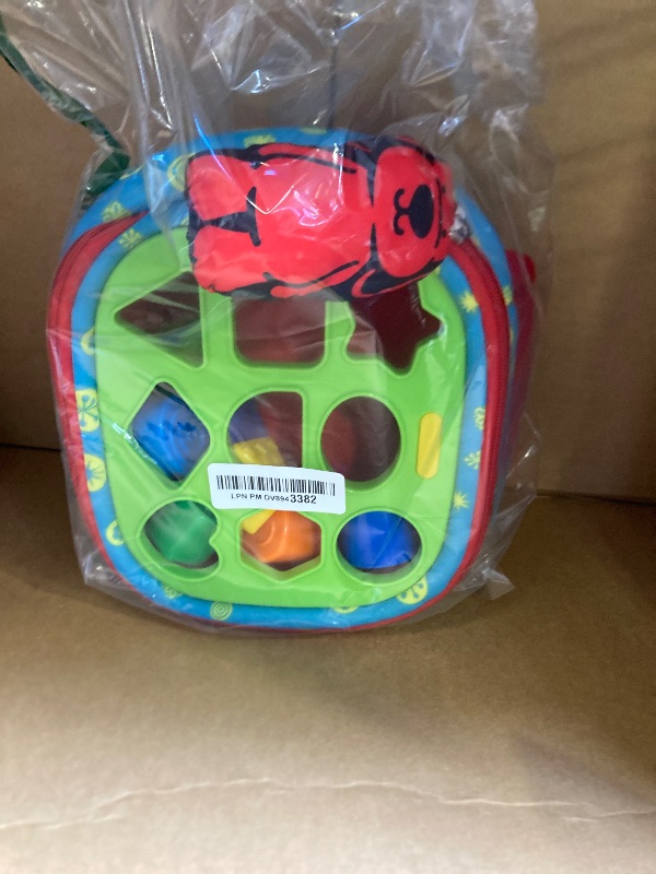 Photo 1 of Melissa & Doug K's Kids Take-Along Shape Sorter Baby Toy with 2-Sided Activity Bag and 9 Textured Shape Blocks