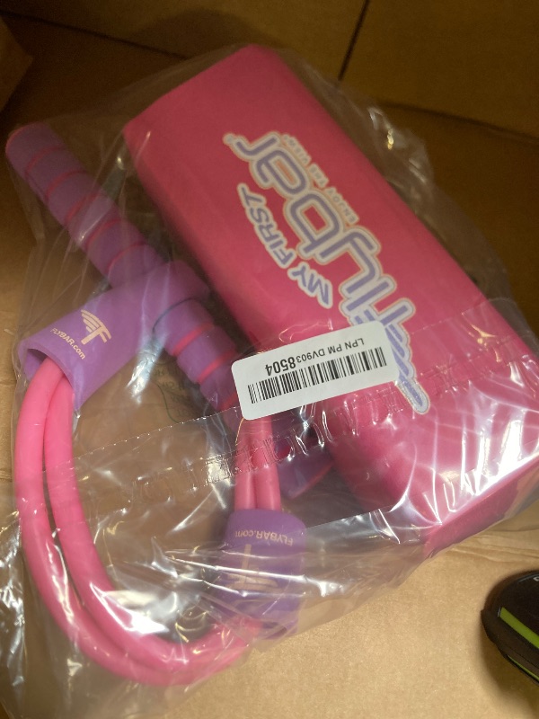 Photo 1 of Flybar My First Foam Pogo Jumper for Kids Fun and Safe Pogo Stick for Toddlers, Durable Foam and Bungee Jumper for Ages 3 and up, Supports up to 250lbs (Pink)