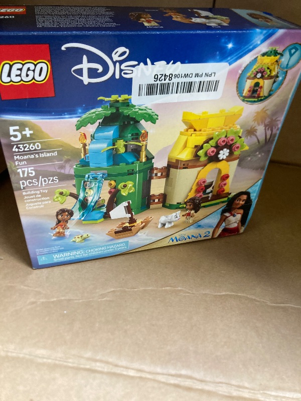 Photo 1 of LEGO Disney Moana's Island Fun Building Toy Playset - Princess Moana Toy for Kids, Girls and Boys, Ages 5+ - with 2 Disney Micro-Dolls and Pua Animal Figure - Gift Idea for Birthdays - 43260