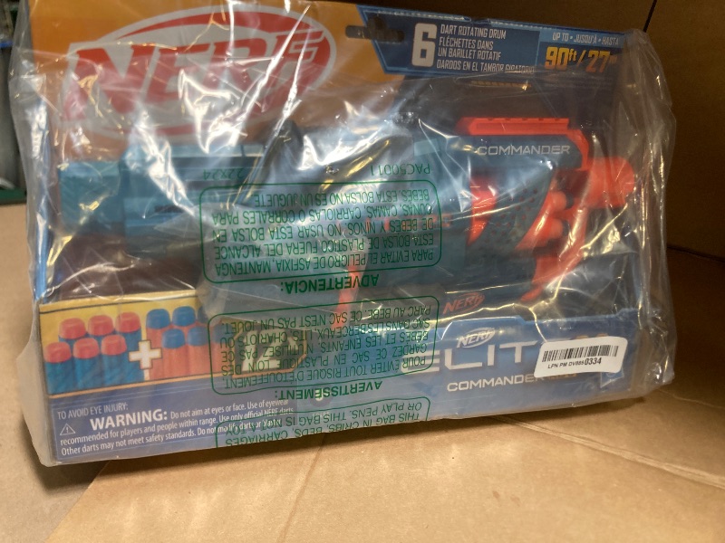 Photo 1 of NERF Elite 2.0 Commander RD-6 Dart Blaster, 12 Darts, 6-Dart Rotating Drum, Outdoor Toys, Ages 8 and Up