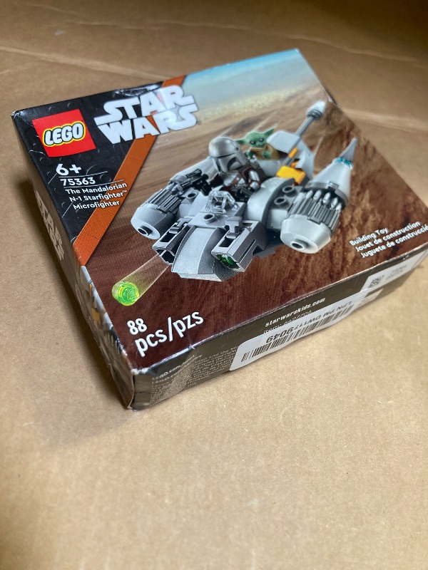 Photo 1 of LEGO Star Wars The Mandalorian’s N-1 Starfighter Microfighter, Building Toy Set for Kids Ages 6 and Up with Mando and Grogu 'Baby Yoda' Minifigures, Fun Gift Idea for Action Play, 75363