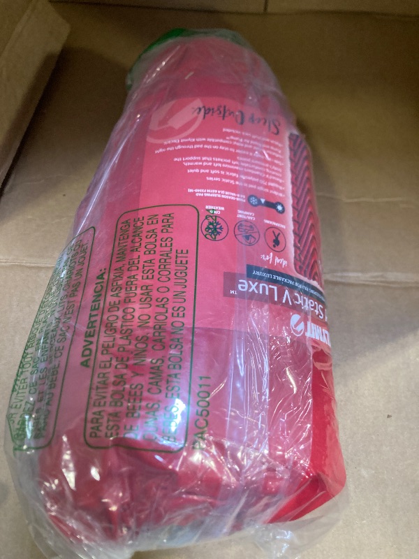 Photo 1 of Klymit Insulated Static V Luxe Inflatable Sleeping Pad for Camping, Lightweight Hiking and Backpacking Air Bed For Cold Weather,Red