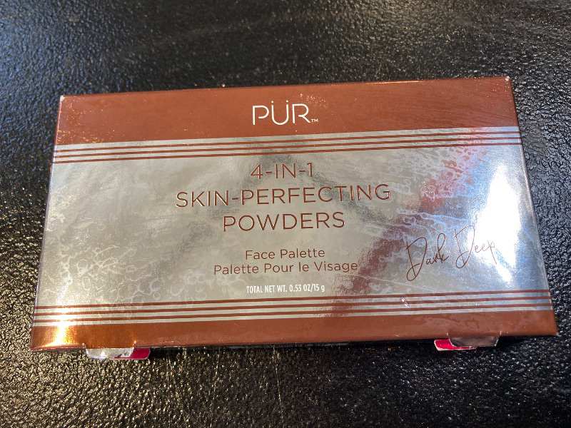 Photo 1 of PÜR Beauty 4-in-1 Skin-Perfecting Powders Face Palette, Dark-Deep, 1 Ct.