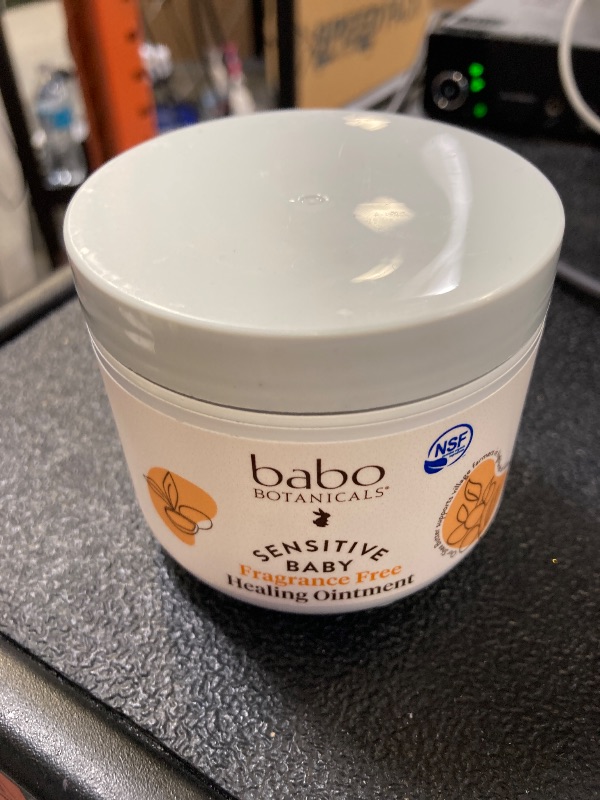 Photo 1 of Babo Botanicals Sensitive Baby Fragrance-Free All Natural Healing Ointment - 99% Organic & 1% Colloidal Oat - Steroid-Free - NSF Certified - For Eczema, Irritated/Itchy Skin - Face, Body, Diaper Area