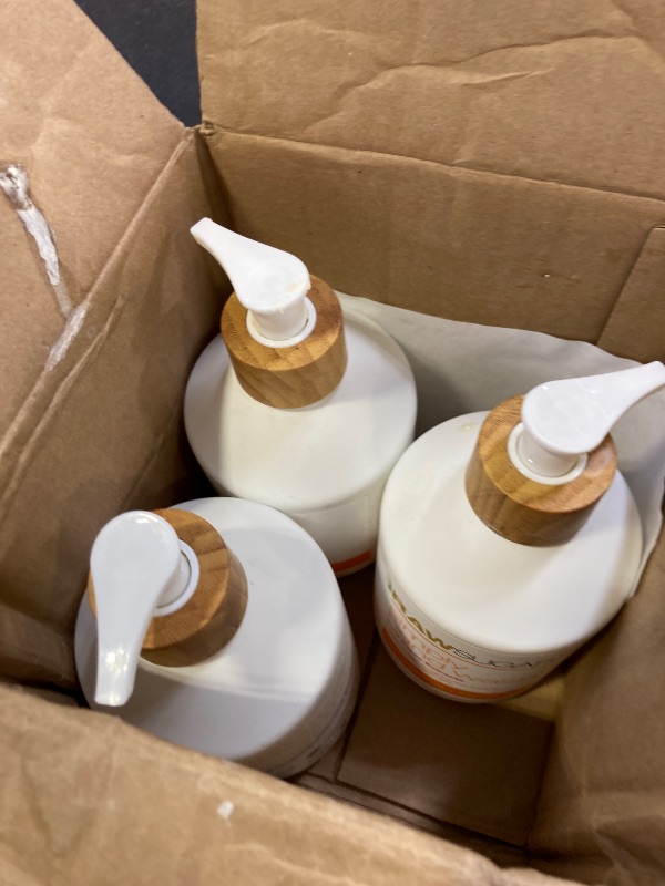 Photo 1 of RAW SUGAR Simply Hand Wash, 16.9 Fl Oz (Pack of 3) Raw Coconut + Mango Liquid Hand Soap for Kitchen or Bathroom, Cleanses & Refreshes Hands, Formulated without Sulfates & Parabens