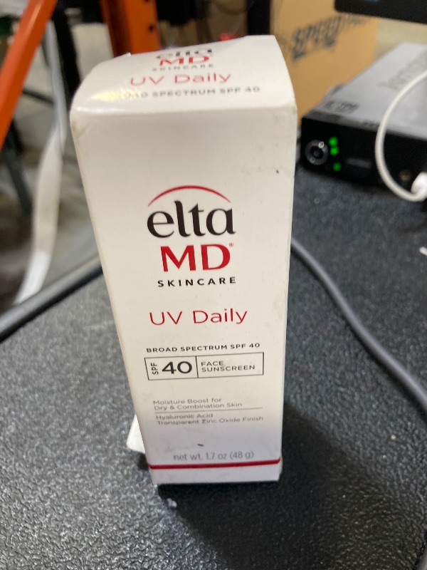 Photo 1 of EltaMD UV Daily SPF 40 Face Sunscreen Moisturizer with Zinc Oxide, Daily Face Moisturizer with SPF, Sunscreen, For Dry Skin 1.7 oz Pump