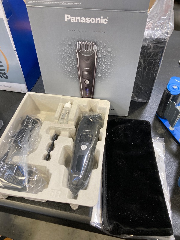 Photo 1 of Panasonic Beard Trimmer for Men Cordless Precision Power, Hair Clipper with Comb Attachment and 19 Adjustable Settings, Washable, ER-SB40-K, 0.5-10mm lengths, 1 Pack