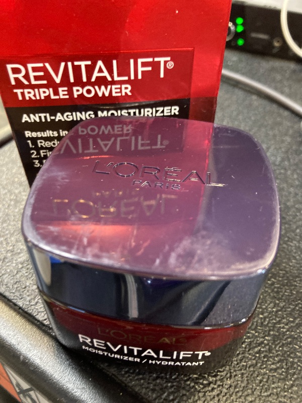 Photo 1 of L'Oreal Paris Revitalift Triple Power Anti-Aging Face Moisturizer, Pro Retinol, Hyaluronic Acid & Vitamin C to Reduce Wrinkles, Firm & Brighten Skin, 1.7 Oz