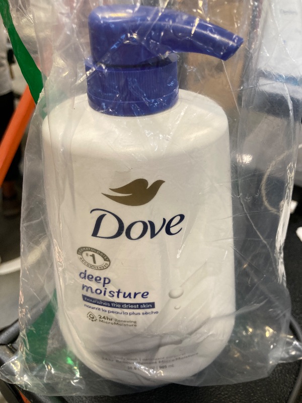 Photo 1 of Dove Body Wash Deep Moisture for 24hr Lotion-Soft Skin Moisture Moisturizing Skin Cleanser with No Sulfates No Parabens 30.6 oz