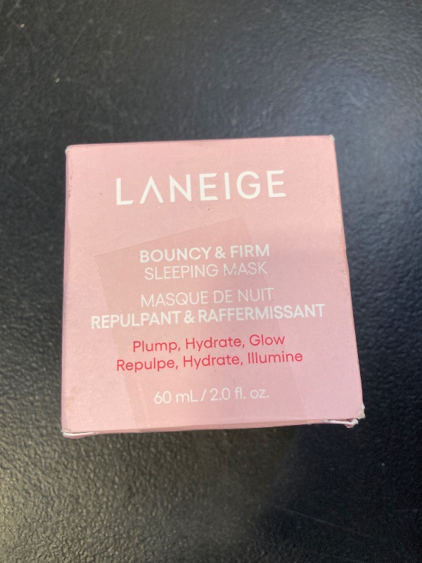 Photo 1 of LANEIGE Bouncy and Firm Sleeping Mask: Revitalize, Smooth, Peony & Collagen Complex, Barrier-Boosting Hydration