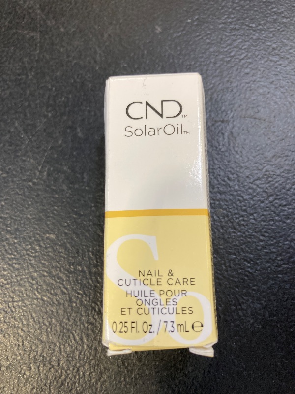 Photo 1 of CND SolarOil Cuticle Oil, Natural Blend Of Jojoba, Vitamin E, Rice Bran and Sweet Almond Oils, Moisturizes and Conditions Skin, Pack Of 1, 0.25 Fl Oz