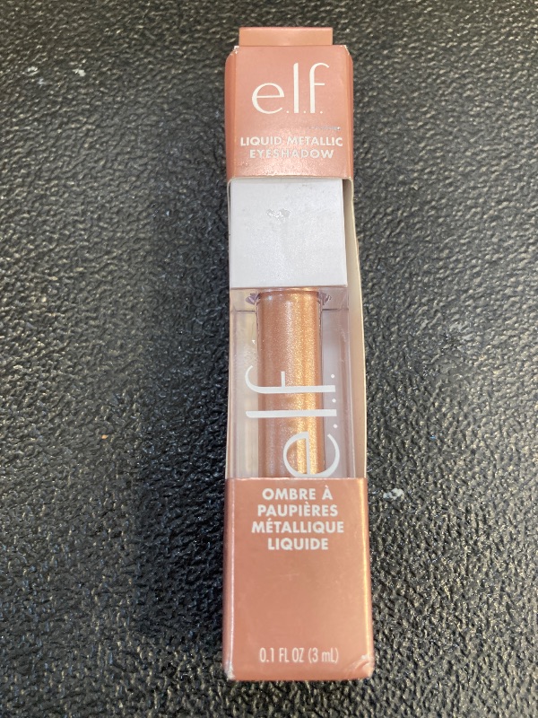 Photo 1 of e.l.f. Liquid Metallic Eyeshadow, Gel Formula, Multi-Dimensional Finish For Bold Eye Looks, One-Swipe Coverage, Vegan & Cruelty-Free, Moon, 0.1 Fl Oz