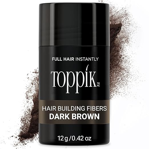 Photo 1 of Toppik Hair Building Fibers, Fill In Fine or Thinning Hair Instantly Thicker, Fuller Looking Hair 9 Shades,4 size options