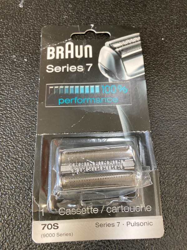 Photo 1 of Braun Series 7 70S Electric Shaver Head Replacement Cassette – Silver
