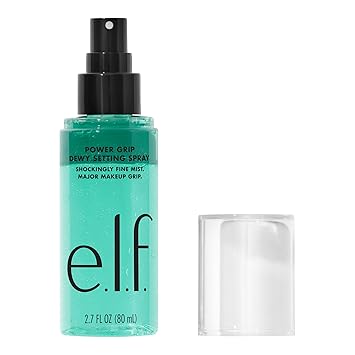 Photo 1 of e.l.f. Power Grip Dewy Setting Spray, Ultra Fine Mist Made With Hyaluronic Acid, Grips Makeup For A Hydrated, Dewy Finish, Vegan & Cruelty-Free