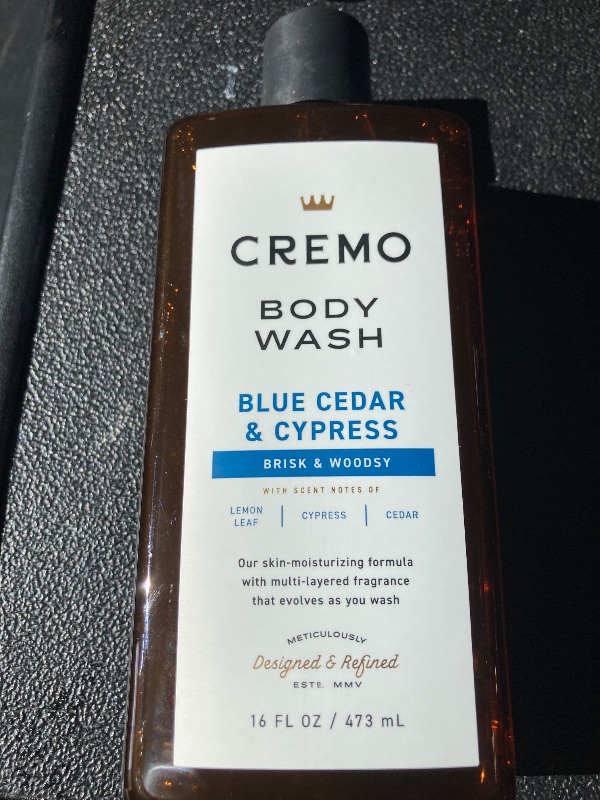 Photo 1 of Cremo Body Wash Men, A Woodsy Scent with Notes of Lemon Peel, Cypress and Cedar, 16 Fl Oz
