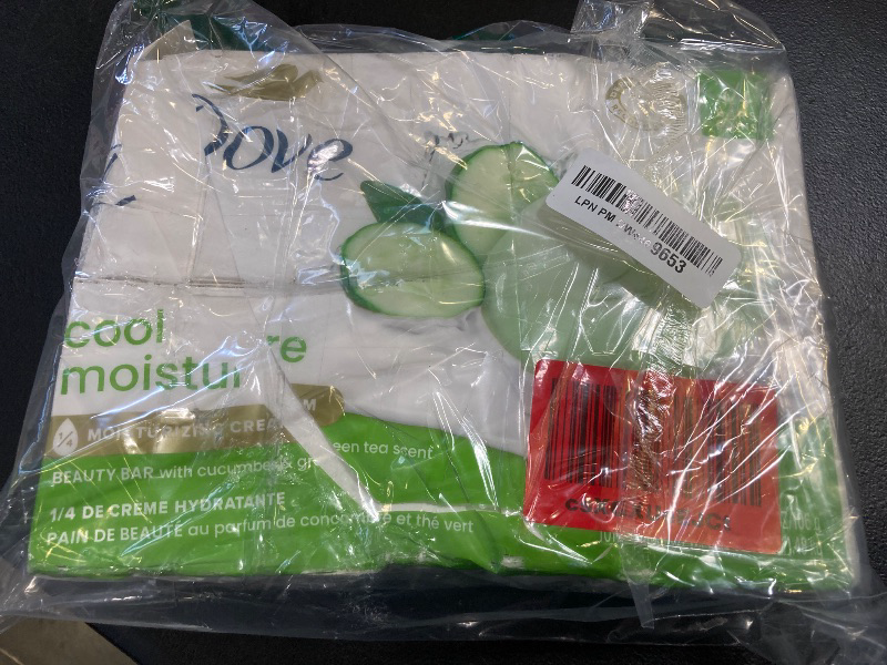 Photo 1 of Dove Skin Care Beauty Bar For Softer Skin Cucumber and Green Tea More Moisturizing Than Bar Soap 3.75 oz, 14 Bars