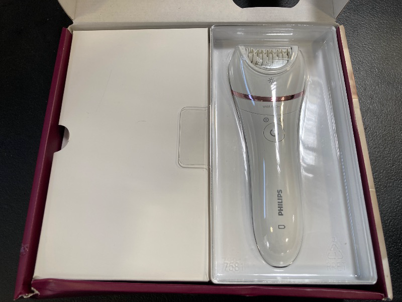 Photo 1 of Philips Epilator Series 8000, Wet & Dry, 3-in-1 with Shaver & Trimmer Attachments for Women, 8 Accessories Included, BRE720/14