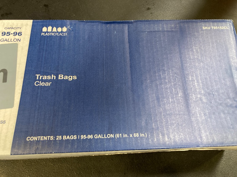 Photo 1 of Plasticplace 95-96 Gallon Garbage Can Liners ,25 Count (Pack of 1)