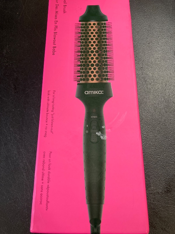 Photo 1 of Amika Blowout Babe Thermal Brush, Black