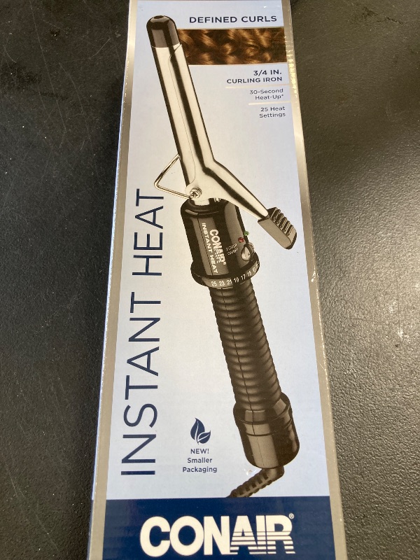 Photo 1 of Conair Instant Heat 3/4-Inch Curling Iron, ¾-inch barrel produces tight curls – for use on short to medium hair