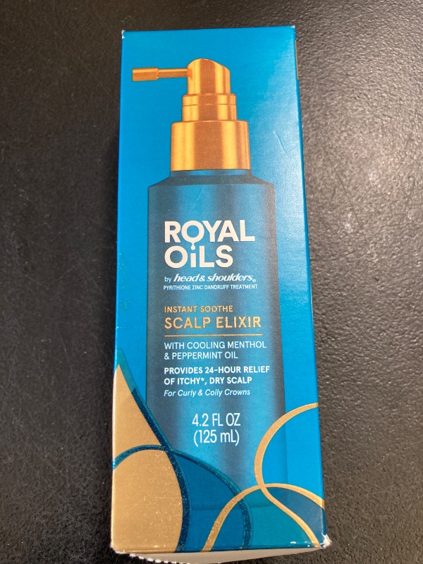 Photo 1 of Head & Shoulders Royal Oils Scalp Elixir Treatment - Instant Soothe, Anti-Dandruff, Dry Scalp Relief & Hydration with Cooling Menthol & Peppermint Oil, 4.2 fl oz