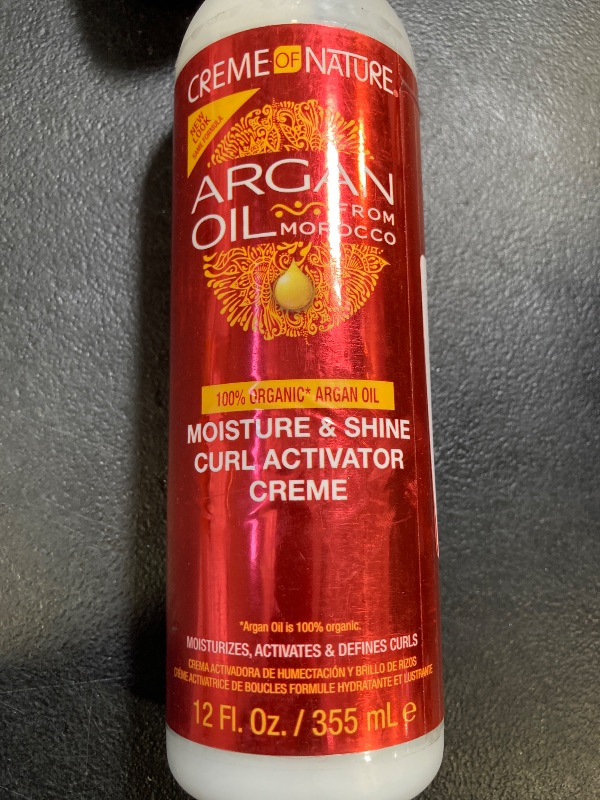 Photo 1 of Creme of Nature, Argan Oil Moisture & Shine Curl Activator Crème, Argan Oil of Morocco, 12 Fl Oz