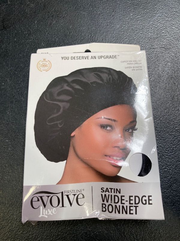 Photo 1 of Evolve Evolve Satin Wide Edge Bonnet Black
