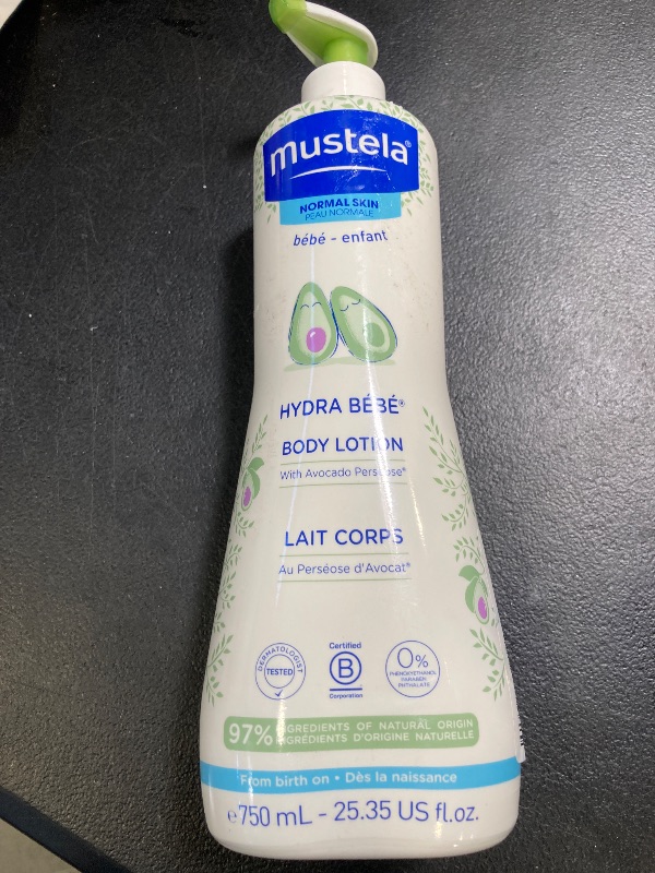 Photo 1 of Mustela Hydra Bebe Body Lotion - Daily Moisturizing Baby Lotion with Natural Avocado, Jojoba & Sunflower Oil – 25.35 fl. oz.