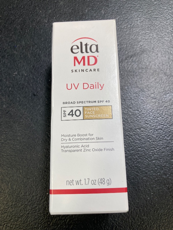 Photo 1 of EltaMD UV Daily Tinted SPF 40 Face Sunscreen Moisturizer with Zinc Oxide, Tinted Daily Face Moisturizer with SPF, Sunscreen for Dry Skin,1.7 oz Pump