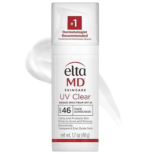 Photo 1 of EltaMD UV Clear Face Sunscreen SPF 46, Oil-Free Sunscreen with Zinc Oxide