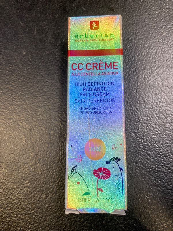Photo 1 of Erborian Color Correcting CC Cream with Centella Asiatica, Tan (Dore) - Light Multi-Purpose Facial Concealer with Illuminating Finish Soothes & Hydrates - SPF Korean Skincare Skin Perfector - 0.5 Oz