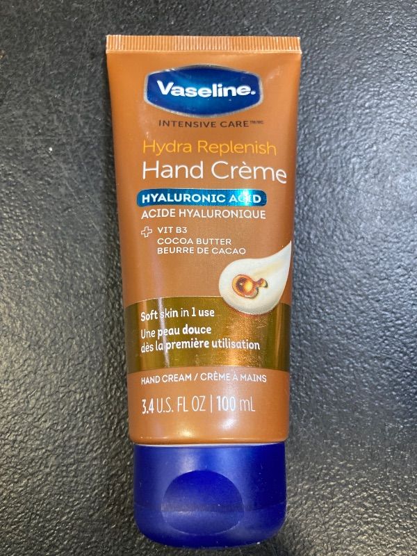 Photo 1 of Vaseline Intensive Care Hydra Replenish with Hyaluronic Acid and Cocoa Butter Hand Cream – 3.4 fl oz