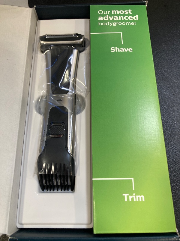 Photo 1 of Philips Norelco Bodygroom 7000 Series, Showerproof Groin and Body Trimmer for Men, Precise Body Grooming, Adjustable Comb, Safe Even Below The Belt, 80 Min. Runtime, Model BG7030/49