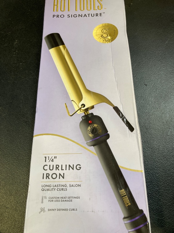 Photo 1 of Hot Tools 1 1/4" Curling Iron for Beginners | Long-Lasting Results, Defined Curls and Easy to Use with Temperature Control for All Hair Types up to 430?
