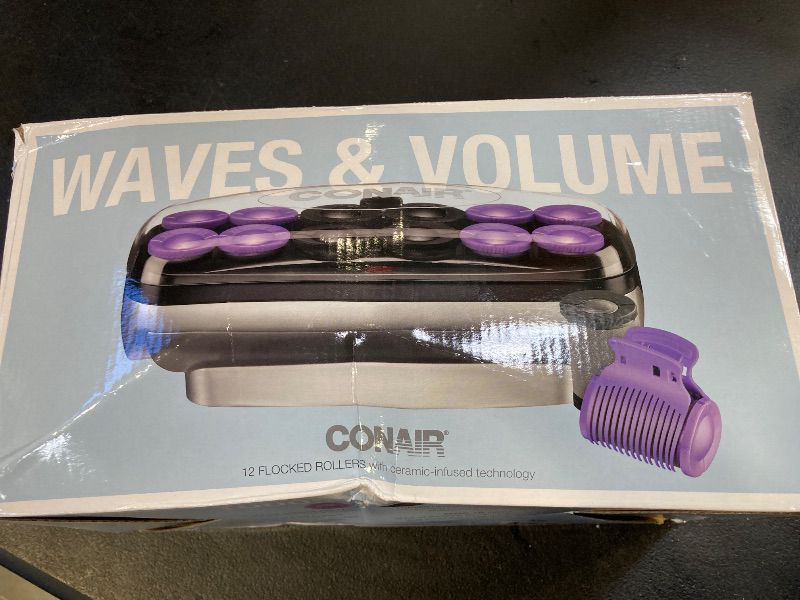 Photo 1 of Conair Hot Rollers Hair Curlers for Long, Medium and All Hair | Heated Rollers with Roller Clips Included | 1 1/2-inch and 1 3/4 inch Rollers | Amazon Exclusive