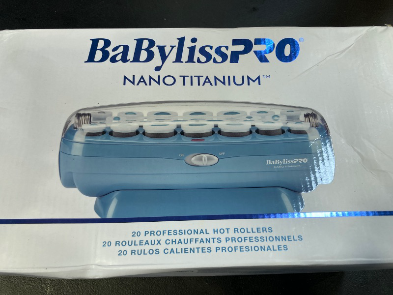 Photo 1 of BaBylissPRO Hot Rollers For All Hair Lengths, Nano Titanium Hair Styling Tools & Appliances, 20 Count (Pack of 1) BABNTCHV21